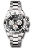 Rolex White Gold Daytona Black Index Oyster