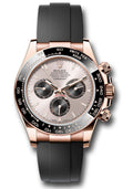 Rolex Everose Gold Daytona Sundust & Black Dial Oysterflex