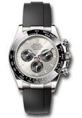 Rolex White Gold Daytona Silver Index Oysterflex