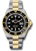 Rolex Steel and Yellow Gold Sea-Dweller 43 Black Dial