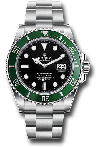 Rolex Submariner 126610 Date 41 Black Dial Green Bezel Oyster Bracelet