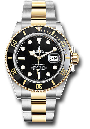 Rolex Steel & Gold 126613 Submariner 41 Date Black Dial Oyster Bracelet