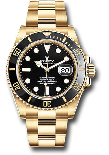 Rolex Yellow Gold 126618 Submariner 41 Date Black Dial Oyster