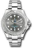 Rolex Stainless Steel and Platinum Yacht-Master 40 Dark Rhodium Dial