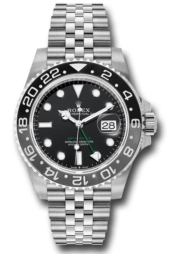 Rolex GMT Master II 126710 Black Dial Black & Grey Bezel Jubilee