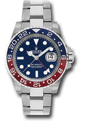 Rolex White Gold GMT Master II 40 Blue & Red Pepsi Bezel Oyster