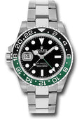 Rolex GMT Master II 126720 Black Dial Green & Black Sprite Bezel Oyster