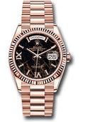 Rolex 18K Rose Gold Day-Date 36 Eisenkiesel Diamond
