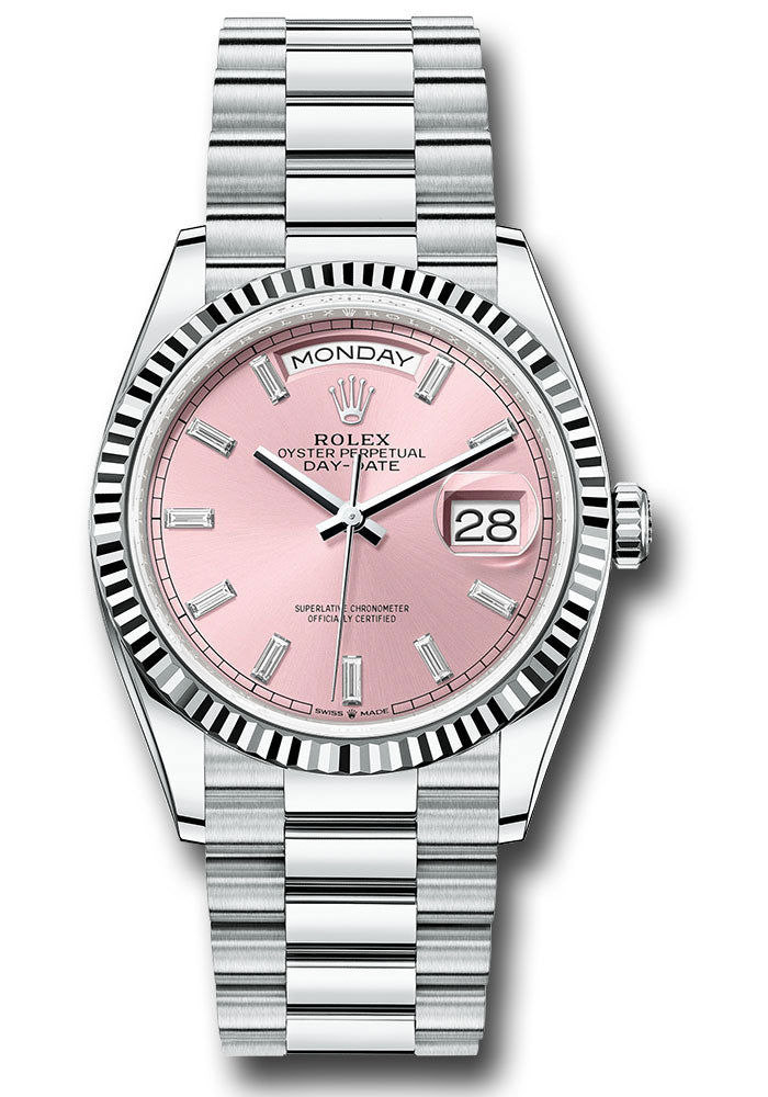 Rolex Platinum Day-Date 36 Pink Diamond