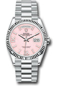 Rolex Platinum DayDate 36 Pink Opal Diamond