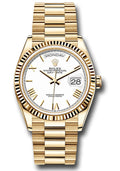 Rolex 18K Yellow Gold Day-Date 36 White Roman