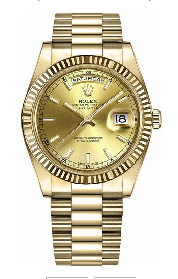 Rolex Yellow Gold Day-Date 41 Champagne Index