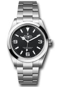 Rolex Stainless Steel Oyster Perpetual Explorer 40 Black Dial