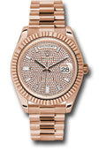 Rolex Everose Gold Day-Date 40 Pave Diamond