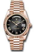Rolex Everose Gold Day-Date 40 Slate Ombre Roman