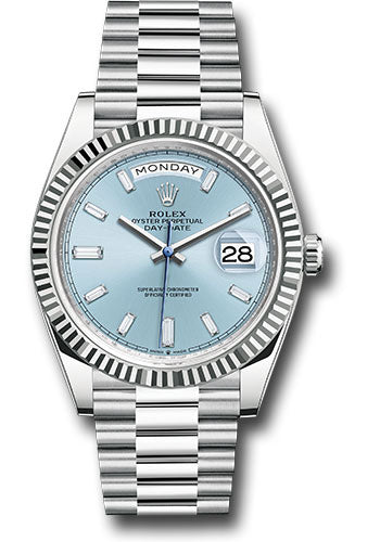Rolex Platinum Day-Date 40 Ice Blue Diamond