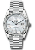 Rolex Platinum Day-Date 40 Mother Of Pearl Diamond