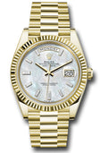 Rolex Yellow Gold Day-Date 40 Mother Of Pearl Baguette Diamond