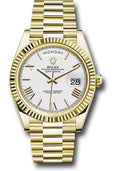 Rolex Yellow Gold Day-Date 40 White Roman