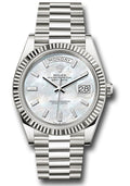Rolex White Gold Day-Date 40 Mother Of Pearl Diamond