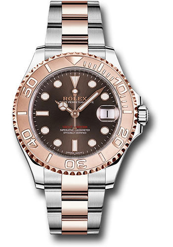 Rolex Stainless Steel and Everose Gold Yacht-Master 37 Chocolate Dial