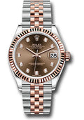 Rolex Steel & Rose Gold Datejust 31 Chocolate Diamond Jubilee