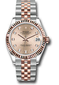 Rolex Steel & Rose Gold Datejust 31 Rose Diamond Jubilee