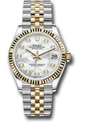 Rolex Steel & Yellow Gold Datejust 31 Mother Of Pearl Diamond Jubilee