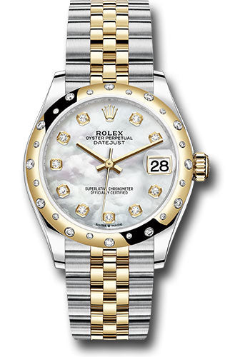Rolex Steel & Yellow Gold Datejust 31 Mother Of Pearl Diamond Jubilee Diamond Bezel 24