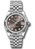 Rolex Steel & White Gold Datejust 31 Dark Grey Diamond Jubilee