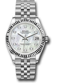 Rolex Steel & White Gold Datejust 31 Mother Of Pearl Diamond Jubilee