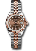 Rolex Steel & Everose Gold Datejust 28 Chocolate Diamond Jubilee