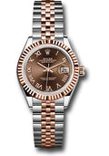 Rolex Steel & Everose Gold Datejust 28 Chocolate Roman Jubilee