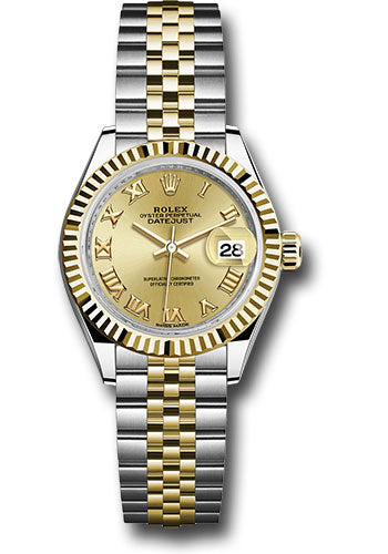 Rolex Steel & Yellow Gold Datejust 28 Champagne Roman Jubilee