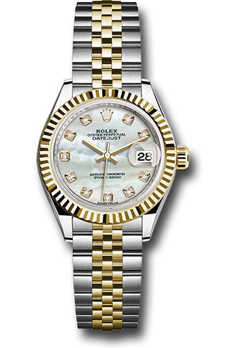 Rolex Steel & Yellow Gold Datejust 28 Mother Of Pearl Diamond Jubilee