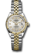 Rolex Steel & Yellow Gold Datejust 28 Silver Diamond Jubilee