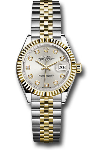Rolex Steel & Yellow Gold Datejust 28 Silver Diamond Jubilee
