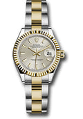 Rolex Steel & Yellow Gold Datejust 28 Silver Index Oyster