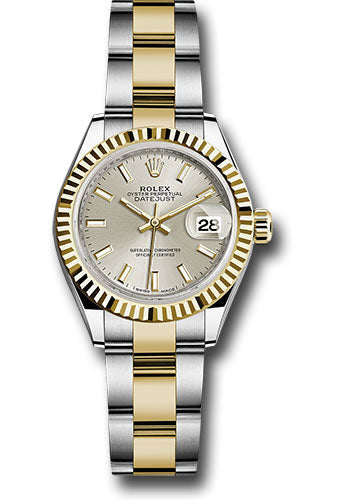 Rolex Steel & Yellow Gold Datejust 28 Silver Index Oyster