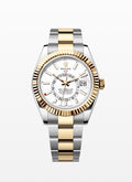 Rolex Yellow Rolesor Sky-Dweller 42 White Index Dial Oyster