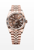 Rolex Everose Gold Sky-Dweller 42 Chocolate Index Dial Jubilee