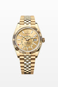Rolex Yellow Gold Sky-Dweller 42 Champagne Index Dial Jubilee