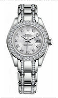 Rolex White Gold  29mm Pearlmaster MOP Diamond Bracelet