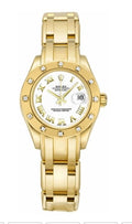Rolex Yellow Gold 29mm Pearlmaster White Dial