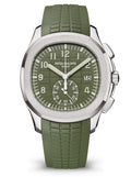 Patek Philippe 5968 42mm White Gold Aquanaut Khaki Green