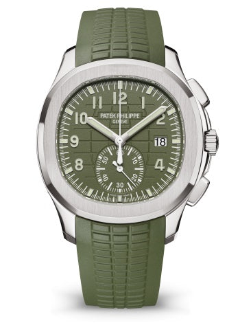 Patek Philippe 5968 42mm White Gold Aquanaut Khaki Green