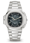 Patek Philippe 5990 40.5mm Nautilus Travel Time Chronograph Blue Dial